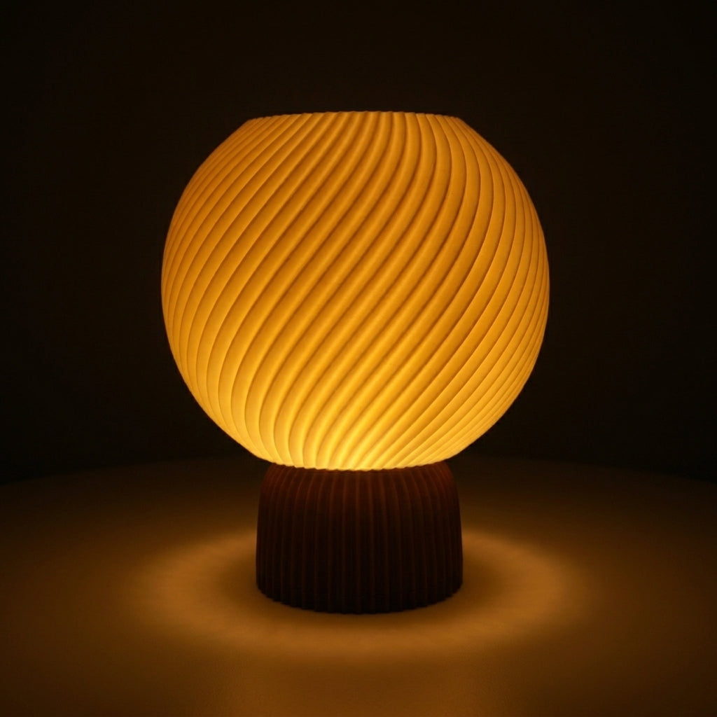 ORBIAN LAMP BEIGE & BROWN