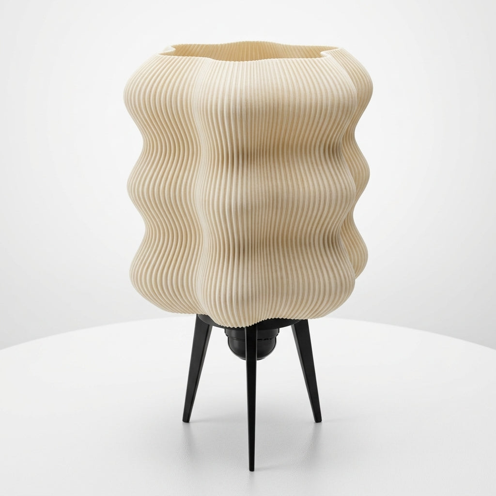 LAZY LAMP BEIGE AND BLACK